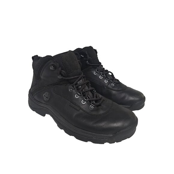 Timberland Men's Mid-Cut White Ledge WP Hiking Boots 12122 Black Size 11M - Picture 1 of 10